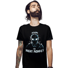 Load image into Gallery viewer, Shirts Fitted Shirts, Mens / Small / Black Night Monkey