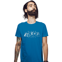 Load image into Gallery viewer, Shirts Fitted Shirts, Mens / Small / Sapphire Metroid 1986