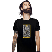 Load image into Gallery viewer, Shirts Fitted Shirts, Mens / Small / Black Tarot Temperance