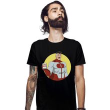 Load image into Gallery viewer, Daily_Deal_Shirts Fitted Shirts, Mens / Small / Black Superdad No 1