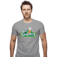 Load image into Gallery viewer, Secret_Shirts Fitted Shirts, Mens / Small / Sports Grey Mom's Spaghetti