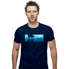 Load image into Gallery viewer, Secret_Shirts Fitted Shirts, Mens / Small / Navy Snowy Invasion