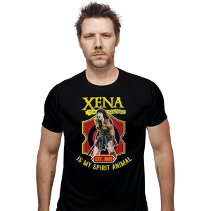 Shirts Fitted Shirts, Mens / Small / Black Xena Warrior Spirit Animal