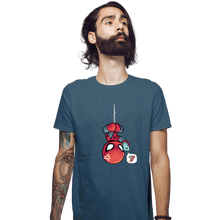 Load image into Gallery viewer, Secret_Shirts Fitted Shirts, Mens / Small / Indigo Blue Can't Get On The Web