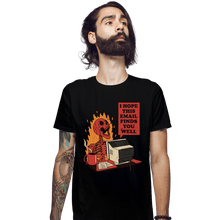 Load image into Gallery viewer, Daily_Deal_Shirts Fitted Shirts, Mens / Small / Black You Got Mail