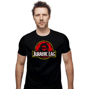 Daily_Deal_Shirts Fitted Shirts, Mens / Small / Black Jurassic Lag