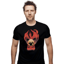 Load image into Gallery viewer, Shirts Fitted Shirts, Mens / Small / Black Red Pocket Gaming