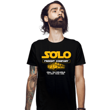 Load image into Gallery viewer, Daily_Deal_Shirts Fitted Shirts, Mens / Small / Black Solo Freight Co.