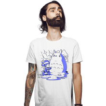 Load image into Gallery viewer, Daily_Deal_Shirts Fitted Shirts, Mens / Small / White My Neighbor Snowman