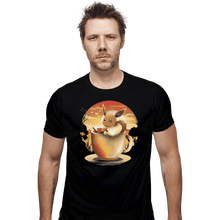 Load image into Gallery viewer, Shirts Fitted Shirts, Mens / Small / Black Eevee Tea