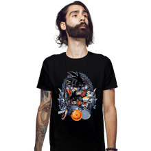 Load image into Gallery viewer, Daily_Deal_Shirts Fitted Shirts, Mens / Small / Black Dragon Crest