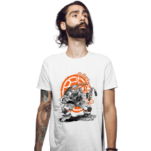 Load image into Gallery viewer, Daily_Deal_Shirts Fitted Shirts, Mens / Small / White Michelangelo Sumi-e