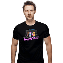 Load image into Gallery viewer, Shirts Fitted Shirts, Mens / Small / Black Let's Get Wizical!