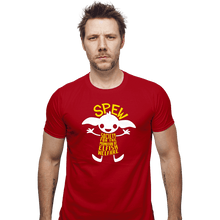 Load image into Gallery viewer, Daily_Deal_Shirts Fitted Shirts, Mens / Small / Red SPEW