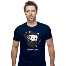 Load image into Gallery viewer, Shirts Fitted Shirts, Mens / Small / Navy Hello Cara