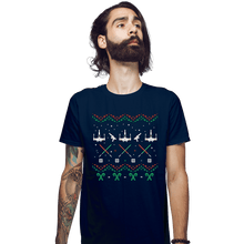 Load image into Gallery viewer, Secret_Shirts Fitted Shirts, Mens / Small / Navy A Rogue Christmas