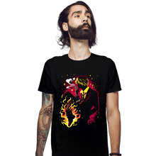 Load image into Gallery viewer, Daily_Deal_Shirts Fitted Shirts, Mens / Small / Black Diable Jambe