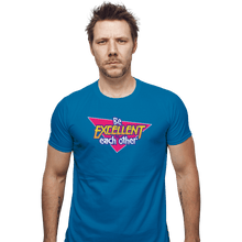 Load image into Gallery viewer, Shirts Fitted Shirts, Mens / Small / Sapphire Party On Dudes