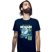 Load image into Gallery viewer, Shirts Fitted Shirts, Mens / Small / Navy Beware Of Chomp Chomp
