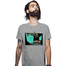 Load image into Gallery viewer, Daily_Deal_Shirts Fitted Shirts, Mens / Small / Sports Grey Gizmo And Stripe