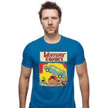 Load image into Gallery viewer, Shirts Fitted Shirts, Woman / Small / Sapphire Brock Action Comics