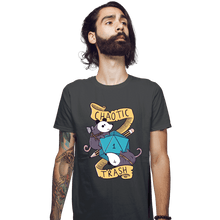 Load image into Gallery viewer, Daily_Deal_Shirts Fitted Shirts, Mens / Small / Charcoal Chaotic Trash