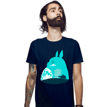 Load image into Gallery viewer, Shirts Fitted Shirts, Mens / Small / Navy Silhouettes