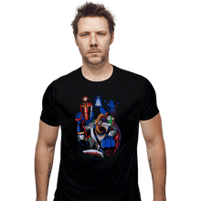 Load image into Gallery viewer, Shirts Fitted Shirts, Mens / Small / Black Groovy Earthworm