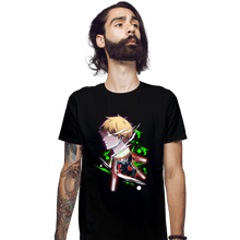 Load image into Gallery viewer, Daily_Deal_Shirts Fitted Shirts, Mens / Small / Black Chainsaw Holo