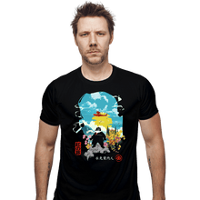 Load image into Gallery viewer, Daily_Deal_Shirts Fitted Shirts, Mens / Small / Black Crimson Aviator