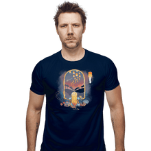 Load image into Gallery viewer, Shirts Fitted Shirts, Mens / Small / Navy Rapunzel