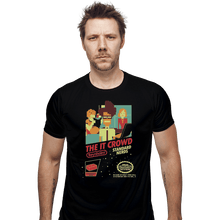 Load image into Gallery viewer, Shirts Fitted Shirts, Mens / Small / Black Standard Nerds NES