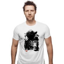 Load image into Gallery viewer, Daily_Deal_Shirts Fitted Shirts, Mens / Small / White The Master In The Swamp Sumi-e