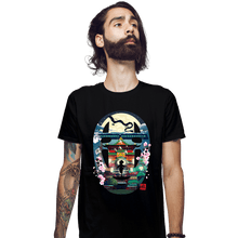 Load image into Gallery viewer, Daily_Deal_Shirts Fitted Shirts, Mens / Small / Black Spirited Journey