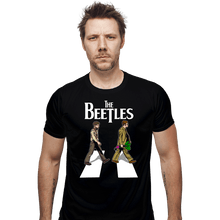 Load image into Gallery viewer, Shirts Fitted Shirts, Mens / Small / Black The Beetles