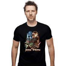 Load image into Gallery viewer, Shirts Fitted Shirts, Mens / Small / Black Jedi Path
