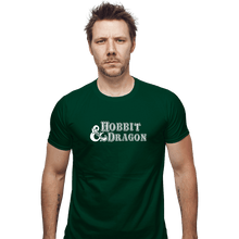 Load image into Gallery viewer, Secret_Shirts Fitted Shirts, Mens / Small / Irish Green Hobbit And Dragon