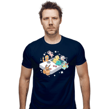 Load image into Gallery viewer, Shirts Fitted Shirts, Mens / Small / Navy Pokeboy