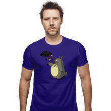 Load image into Gallery viewer, Shirts Fitted Shirts, Mens / Small / Violet Aaahh! Fake Umbrella!