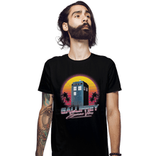 Load image into Gallery viewer, Shirts Fitted Shirts, Mens / Small / Black Gallifrey Summer Vibes