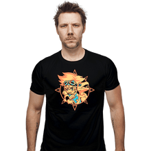 Load image into Gallery viewer, Daily_Deal_Shirts Fitted Shirts, Mens / Small / Black Digi Courage