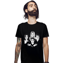 Load image into Gallery viewer, Shirts Fitted Shirts, Mens / Small / Black Friends Rhapsody