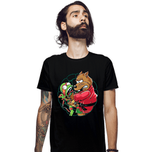 Load image into Gallery viewer, Secret_Shirts Fitted Shirts, Mens / Small / Black Why You Little Turtle Mikey