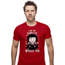 Load image into Gallery viewer, Daily_Deal_Shirts Fitted Shirts, Mens / Small / Red I Am Not Complete Without You
