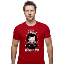 Load image into Gallery viewer, Daily_Deal_Shirts Fitted Shirts, Mens / Small / Red I Am Not Complete Without You