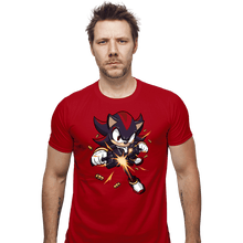 Load image into Gallery viewer, Daily_Deal_Shirts Fitted Shirts, Mens / Small / Red PG-13 Hedgehog