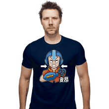 Load image into Gallery viewer, Shirts Fitted Shirts, Mens / Small / Navy Aang Man