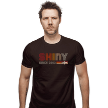 Load image into Gallery viewer, Daily_Deal_Shirts Fitted Shirts, Mens / Small / Dark Chocolate Shiny Since 2002