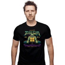 Load image into Gallery viewer, Daily_Deal_Shirts Fitted Shirts, Mens / Small / Black Donnie&#39;s Turtle Gym
