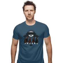 Load image into Gallery viewer, Daily_Deal_Shirts Fitted Shirts, Mens / Small / Indigo Blue Warrior Society